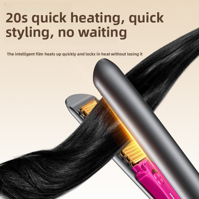 Portable Wireless Hair Straightener and Curling Iron