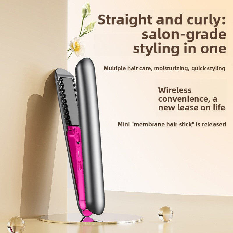 Portable Wireless Hair Straightener and Curling Iron
