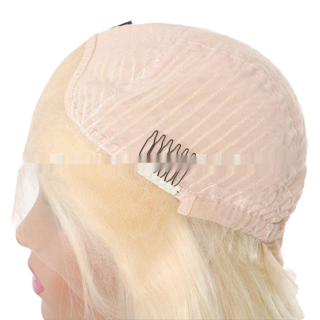 Real Human Hair Transparent Lace Full-Head Wig